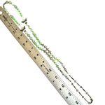Handmade Angel Charm Beaded Necklace with Green Glass & Crystal Accents Photo 5