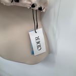 Cider Halter Romantic Top Medium Cream Black Velvet Flower Lace Embroidered NEW White Photo 2