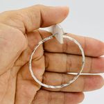 925 Sterling Silver Hoop Earrings Photo 4