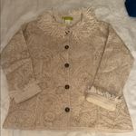 Sigrid Olsen  Cream Textured Knit Jacket Photo 0