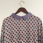 Maje  Womens Shirt Blouse Floral Lipsa Surplice Faux Wrap Long Sleeve US Size Med Photo 3