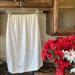 Vassarette Vintage  Nylon Off White Midi Slip Photo 4