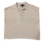 Banana Republic Women's Oversized Cream Collared Sweater Vest Forever Sweater XS Photo 0