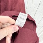 Lulus Dress Women Size Medium Short Sleeve Mini Zip Back Maroon Business Evening Red Photo 6