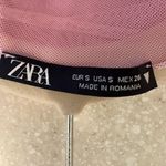 ZARA NWOT  Mesh Mini Dress in Light Pink Photo 3