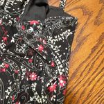 Loft Halter Dress Vintage Y2K with Paisley Floral Print Brown Red Cream Photo 10