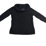 Hillard & Hanson  Angora Blend‎ Cowl Neck 3/4 Sleeve Sweater Top Black M Photo 2