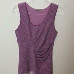 Nina Ricci Sleeveless Blouse Gathered Tweed & Silk Lace Trim 40 Purple Size undefined Photo 0