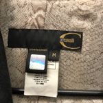 Just Cavalli  Military‎ Suede Leather Jacket Black Women's Size M Photo 6