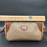Gucci Vintage Micro GG Supreme PVC Canvas Brown Leather Trim Shoulder Bag Photo 7