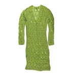 SER.O.YA Allison Crochet Cardigan in Lime Green Size M Photo 9