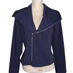 Bandolino Women’s Crop Jacket Silver Tone Zip Closure Pockets Size 6 Fitting Photo 0