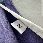 Bryn Walker  purple linen top size small Photo 3