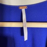 Free People Cupro Mini Dress Women's Small Blue Sleeveless V-Neck Vacation Flowy Photo 8