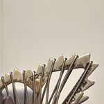 Vintage 925 sterling silver open work 3D butterfly brooch pin from Mexico Photo 5