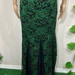 Candalite Emerald Green Lace Formal Maxi Gown New Photo 5