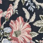 Loft  Shirt Womens Small Petite Black Pink Blue Dark Floral Tank Bohemian Cottage Photo 4