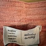 Anthropologie Saturday Sunday Lounge Pants Drawstring Pocket Wide Leg Coral L Photo 1