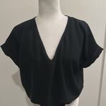 Entro NWT V Neck Bodysuit With Rolled Sleeves Sz M Photo 7
