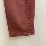 Free People  Burgundy Maroon Mid Rise Skinny Denim Jeans Pants Photo 1