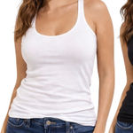 Gap  Favorite Tank Top Bundle Black & White Women’s Size L Set of 2 Photo 0