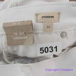 Madewell NEW Stovepipe Jeans in Pure White, 24 Photo 13