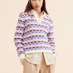 Free People x Find me Now Confetti Crochet Polo Sweater,XL XXL, runs like large Photo 2