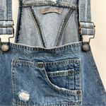 Carmar Denim Medium Wash Distressed Cropped Straight Leg Overalls Size S Blue Photo 9
