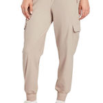 Old Navy Light Tan Savanna High-Waisted SleekTech Cargo Joggers Size Large Tall Photo 0
