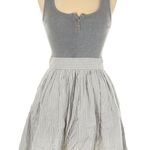 Armani Exchange Gray & Blue Striped Knit Sleeveless Dress 10 Photo 2