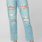 BLANK NYC NWT The Madison Cropped High Rise Distressed Denim Blue Jeans Size 32 Photo 0