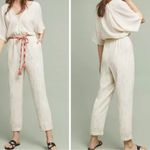 Anthropologie Feather Bone  Soleli Jumpsuit Cream Oversized Top Fit Size XS Photo 1