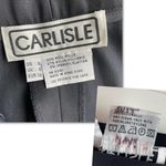 Carlisle Wool Trouser Dress Pant Navy Blue Size 6 Vintage High Waist Workwear Photo 2