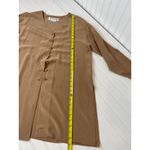 Diane Von Furstenberg Vintage Beige 100% Silk V-Neck Tunic Top Neutral Size M Photo 3