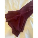 A'Gaci  Maroon Burgundy Dress Wine Medium Bell Sleeve Mini Fall Bodycon Photo 2