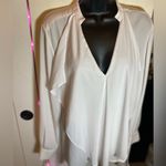Peter Nygard Peter Nygård White High-Lo Flowy Blouse 12 Photo 3