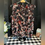 White House | Black Market White House Black Market Floral Velvet Burnout Cold Shoulder Top Photo 3