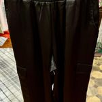 Boutique Black Satin Pants  Photo 1