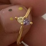 Boutique Australian Crystal Ring... Gold Photo 1