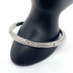 Ann Taylor  Silver Tone w/ Rhinestones Accent Bangle Photo 0