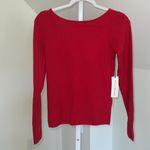 White + Warren CASHMERE BALLET NECK‎ TOP IN CRIMSON Red Size M Photo 2