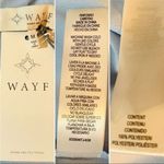 WAYF Long Sleeve Faux Wrap Surplice Front Dress Rosette Powder Blue M NWT Photo 10