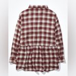 American Eagle NWT Oversized Flannel Babydoll Shirt Photo 3