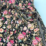 American Eagle Outfitters Multicolor Floral Print Tie Waist Paperbag Shorts Sz S Photo 2