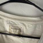 Ruff Hewn ‎ Shirt Womens Large White Short Sleeve Button V Neck Pocket Casual Top Photo 5