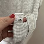 Nation Ltd  Womens Long Sleeve Blouse Size Small Gray Rib Knit Crocheted Lace Photo 10