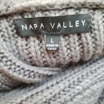 Napa Valley Faux Shearling Jacket Gray Size L Photo 3