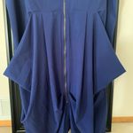 Modern Big Pockets Blue Dress Size XL Photo 1