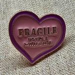 Urban Outfitters  Pink Heart Brooch Lapel Pin NWT Photo 0