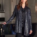 Karen Kane  Black Smoke Sequin Cardigan. Size Medium. NWT. Photo 3